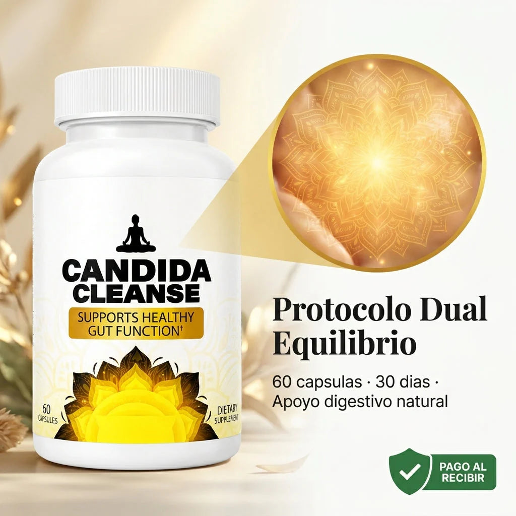 Suplemento Candida Cleanse 60 Capsulas - Elimina la hinchazón