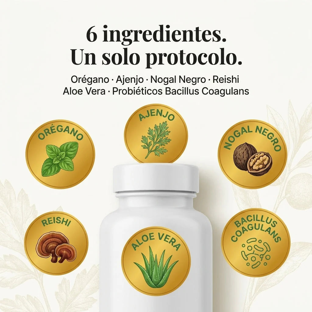 Suplemento Candida Cleanse 60 Capsulas - Elimina la hinchazón